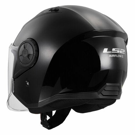 קסדת כביש 3/4 LS2 OF616 AirFlow ll Gloss Black שחור מבריק