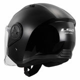 קסדת כביש 3/4 LS2 OF616 AirFlow ll Gloss Black שחור מבריק