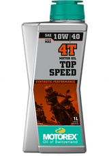 שמן מנוע סינתטי ליטר MOTOREX TOP SPEED 4T 10W40 - MOTOREX