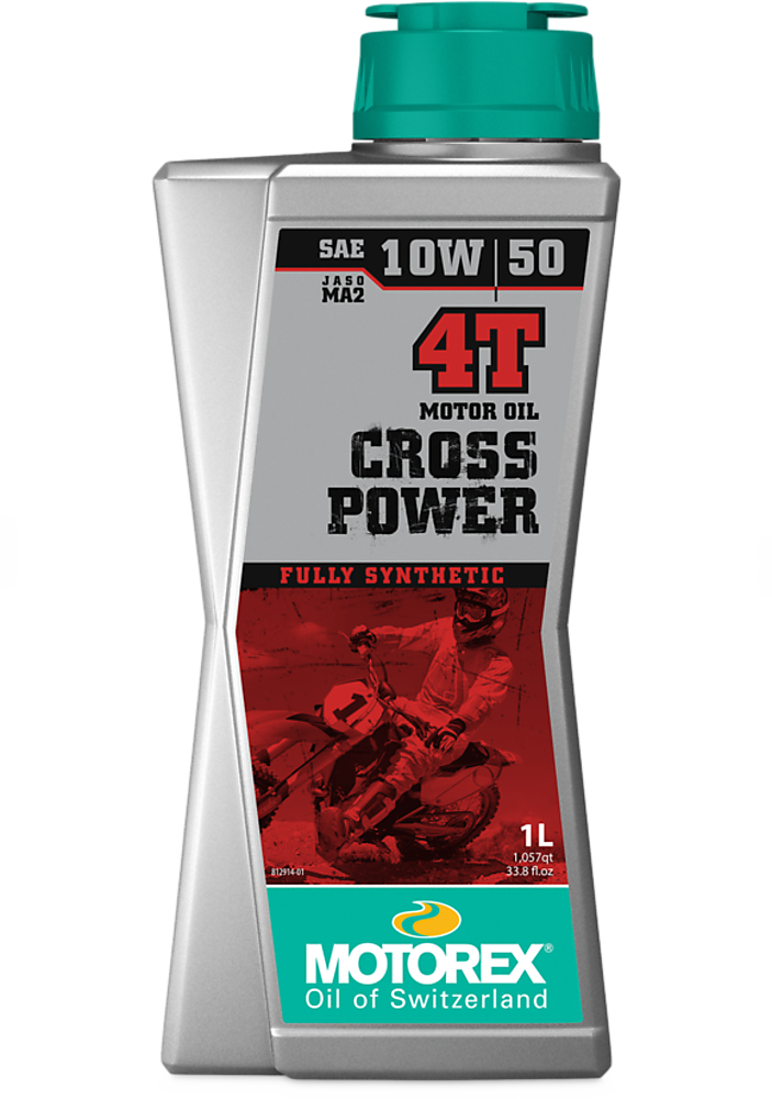 שמן מנוע סינתטי מלא ליטר MOTOREX CROSS POWER 4T 10W/50