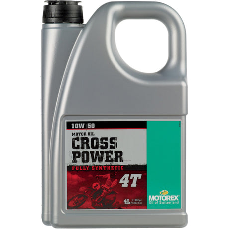 שמן מנוע סינתטי מלא 4ליטר MOTOREX CROSS POWER 4T 10W/50 - MOTOREX