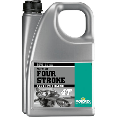 שמן מנוע חצי סינתטי 4ליטר MOTOREX FOUR STROKE 4T 10W/40 MA2 - MOTOREX