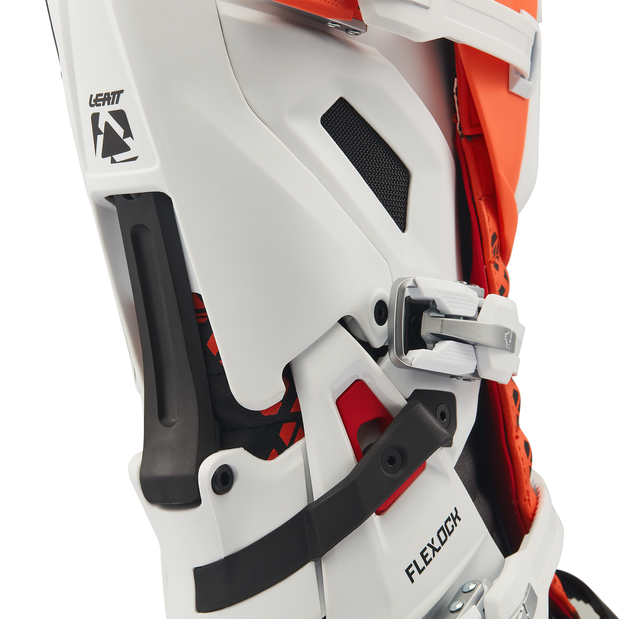מגף 5.5 FlexLock Evo White/Orange - Leatt