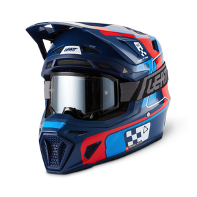 קיט קסדה ומשקף Leatt Moto 8.5 Blue/Red + Goggles 5.5 - Leatt