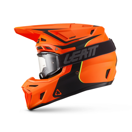 קיט קסדה ומשקף Leatt Moto 8.5 Fire Orange + Goggles 5.5 - Leatt