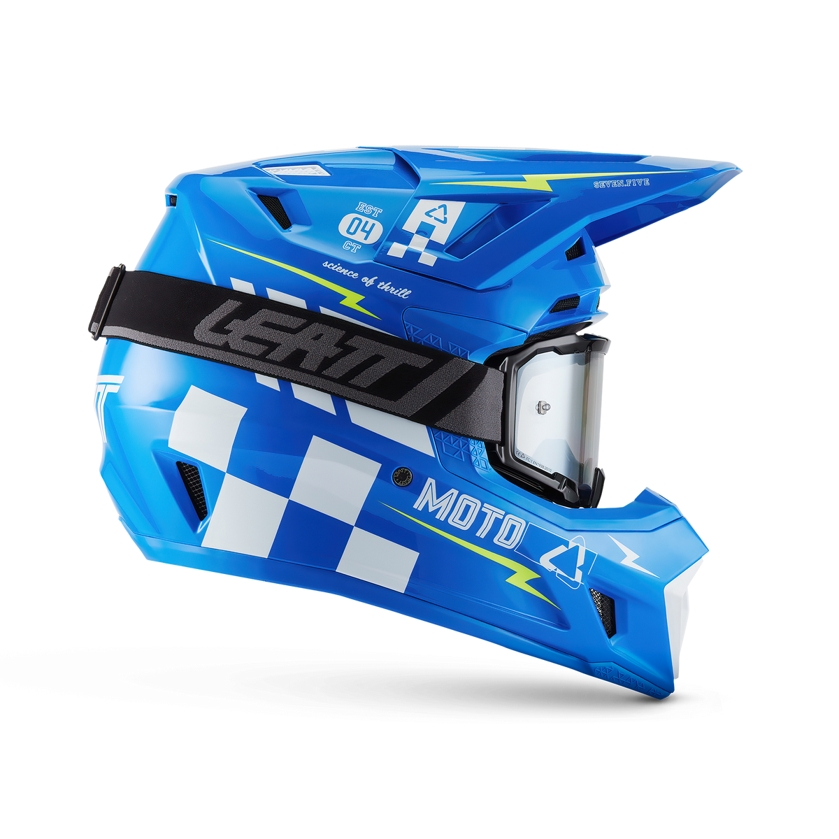 קיט קסדה ומשקף Leatt Moto 7.5 Blue + Goggles 4.5 - Leatt