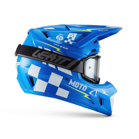 קיט קסדה ומשקף Leatt Moto 7.5 Blue + Goggles 4.5 - Leatt