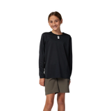 חולצת רכיבה ארוכה ילדים FOX Racing MTB Defend Black