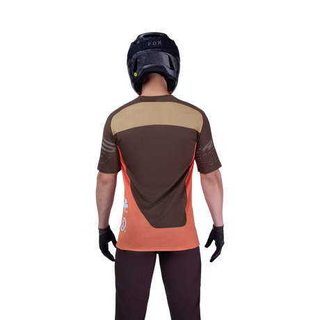 חולצת רכיבה קצרה FOX Racing Flexair Elevated Future Cocoa Brown - FOX