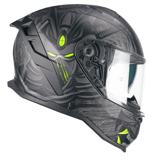 קסדת כביש CGM 363 SHOT שחור מט/צהוב