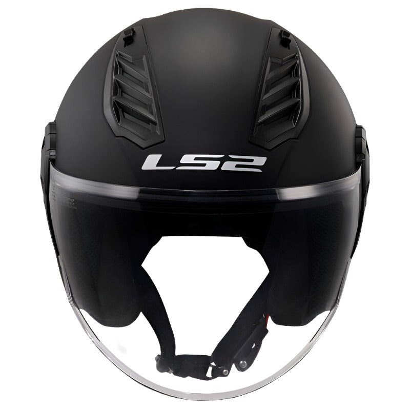 קסדת כביש 3/4 LS2 OF616 AirFlow ll Matt Black שחור מט