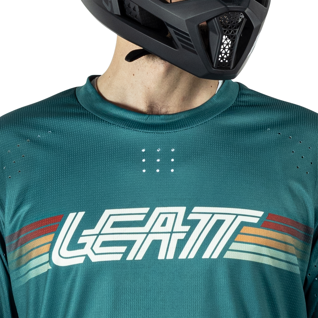 חולצת רכיבה ארוכה גברים MTB Enduro 4.0 Teal V25