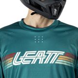 חולצת רכיבה ארוכה גברים MTB Enduro 4.0 Teal V25