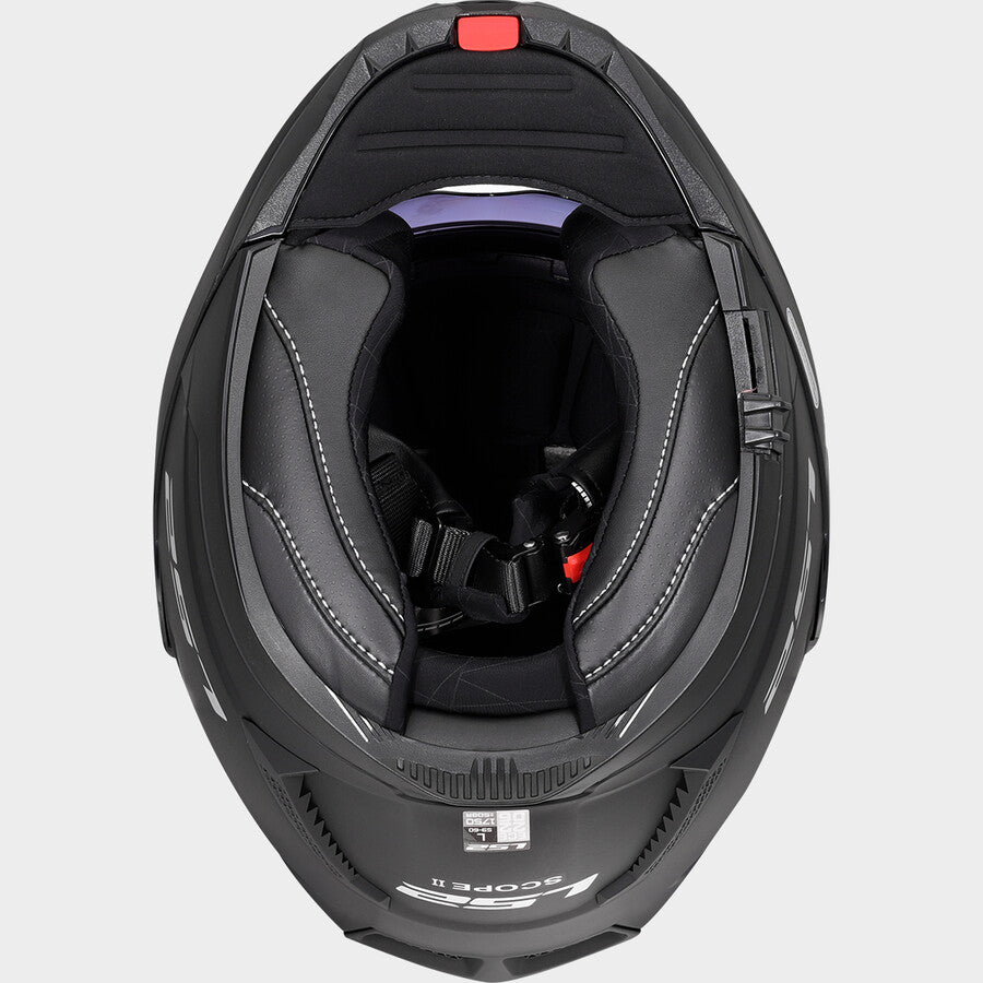 קסדת כביש נפתחת LS2 FF902 SCOPE II 22.06 שחור מט