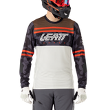 חולצת רכיבה ארוכה גברים MTB Gravity 4.0 Cream V25