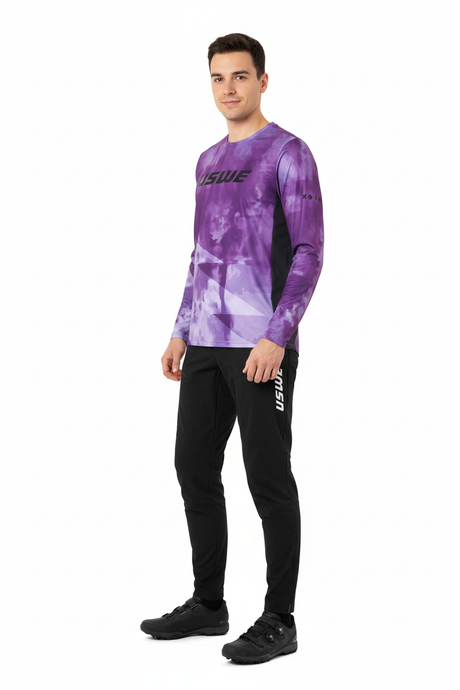 סט מכנס וחולצה USWE MTB PurpleBlack - USWE