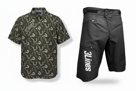 סט מכנס וחולצה Enduro זית/שחור - Three Lines