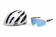 סט קסדת גראבל Endurance 3.0 לבנה ומשקפי שמש SpeedViz Lite - Leatt