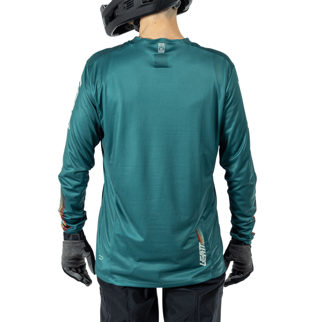 חולצת רכיבה ארוכה גברים MTB Enduro 4.0 Teal V25