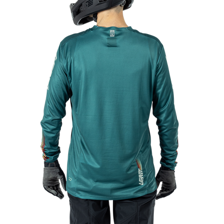 חולצת רכיבה ארוכה גברים MTB Enduro 4.0 Teal V25