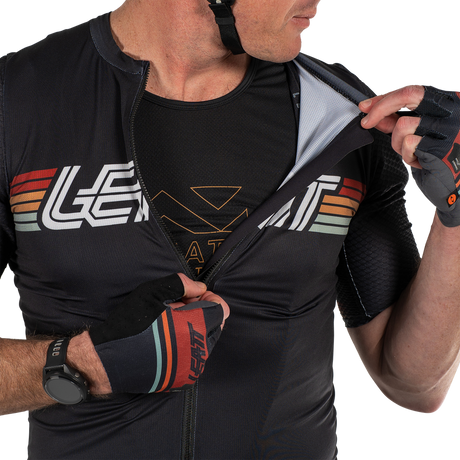 חולצת רכיבה קצרה גברים קרוס/גראבל MTB Endurance 6.0 Black V25