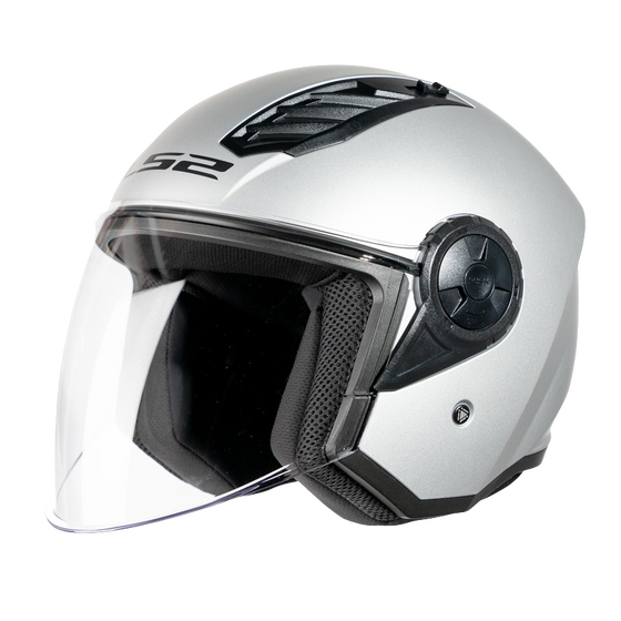 קסדת כביש 3/4 LS2 OF616 AirFlow ll Matt Silver כסף מט
