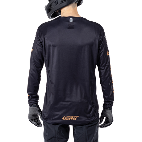חולצת רכיבה ארוכה גברים MTB Enduro 4.0 Black V25