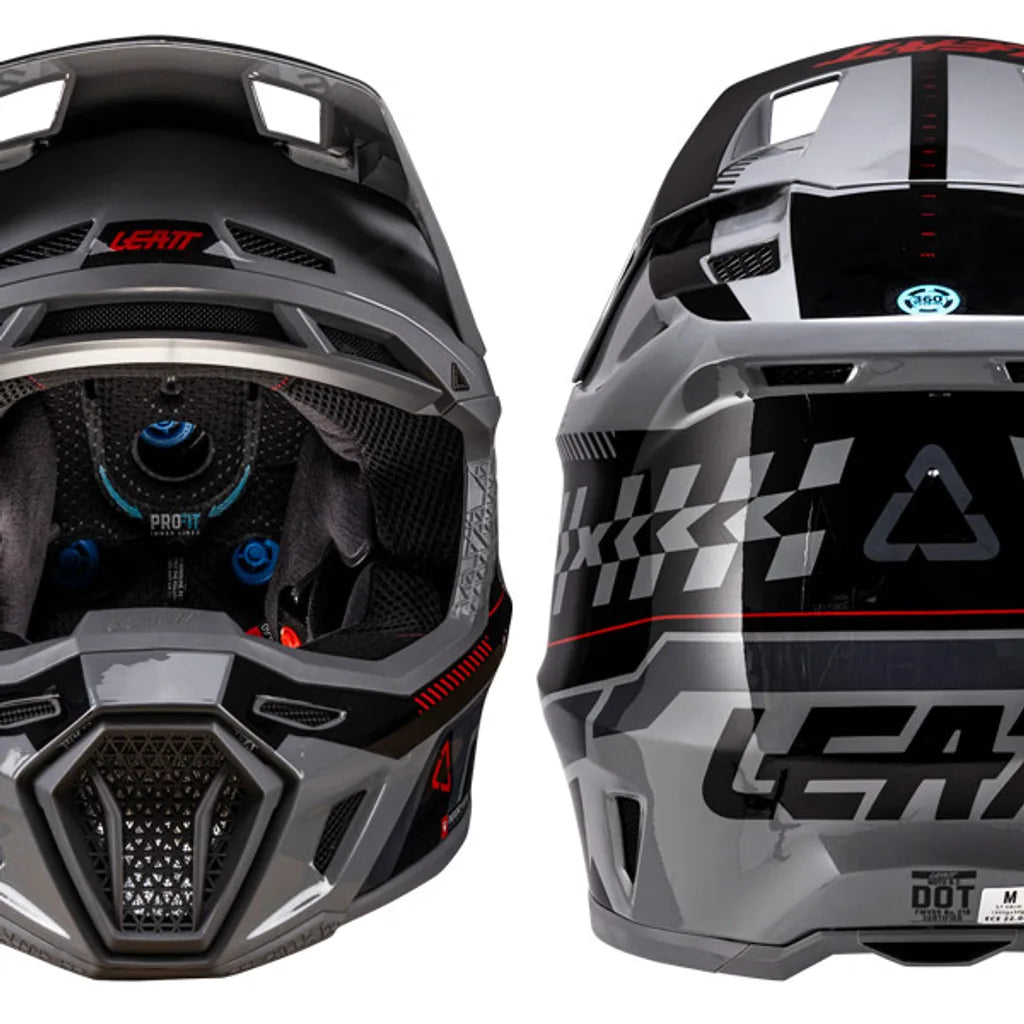 קיט קסדה ומשקף Leatt Moto 8.5 Grey V26