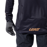 חולצת רכיבה ארוכה גברים MTB Enduro 4.0 Black V25