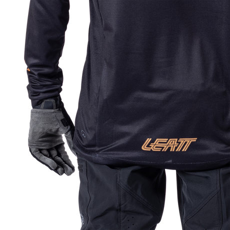 חולצת רכיבה ארוכה גברים MTB Enduro 4.0 Black V25