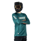 חולצת רכיבה ארוכה גברים MTB Enduro 4.0 Teal V25