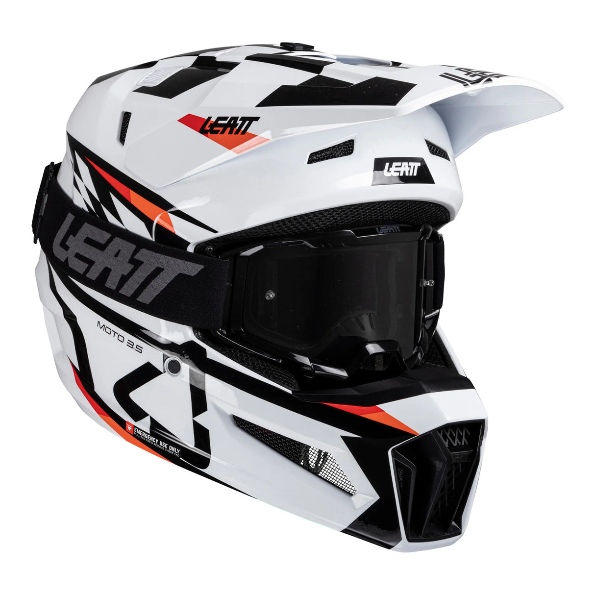 קיט קסדת אופנוע 3.5 ומשקפי אבק 3.5 White V25
