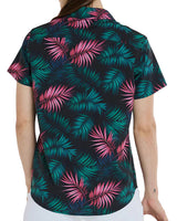 חולצת רכיבה קצרה נשים Tech Party l Dark Fern - DHaRCO