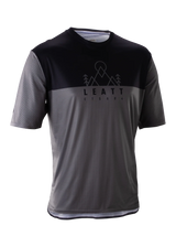 חולצת רכיבה קצרה גברים MTB Trail 3.0 Ghost Black V26 - Leatt