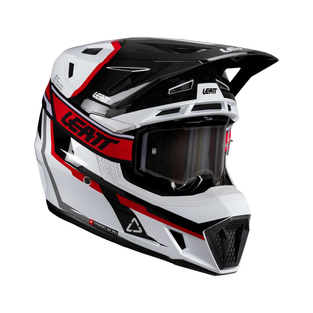 קיט קסדה ומשקף Leatt Moto 7.5 Red/White V26 - Leatt