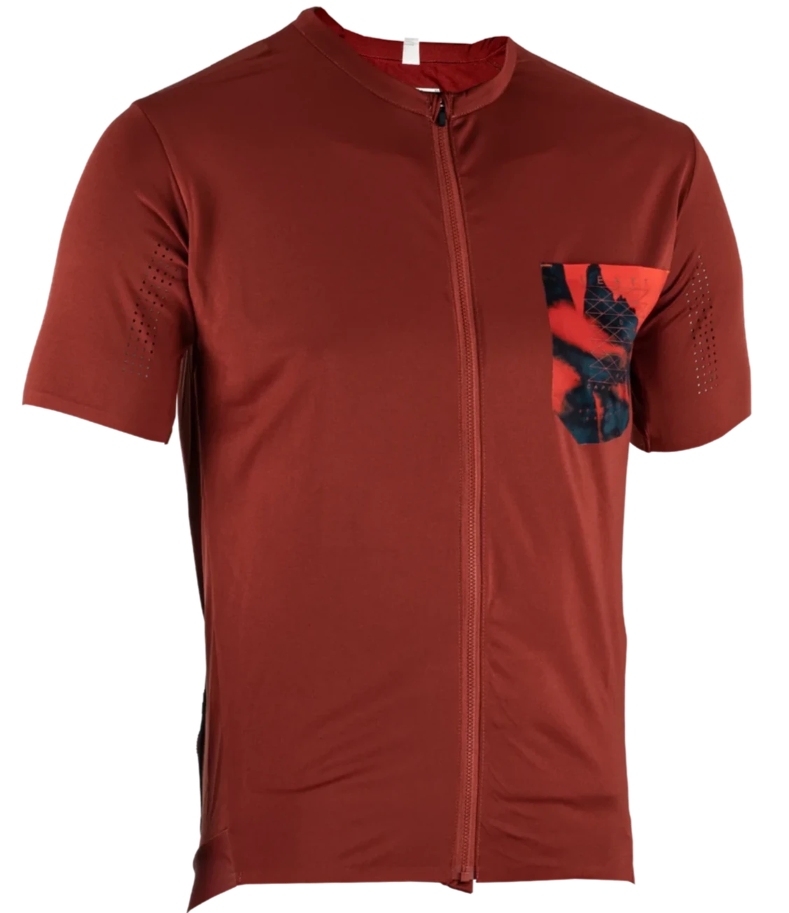 חולצת רכיבה קצרה גברים MTB Trail 3.0 V23 Lava