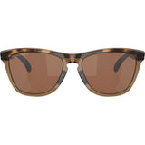 Oakley Frogskins Range Prizm Tungsten Polarised Lenses, Brown Tortoise/Brown Smoke Frame