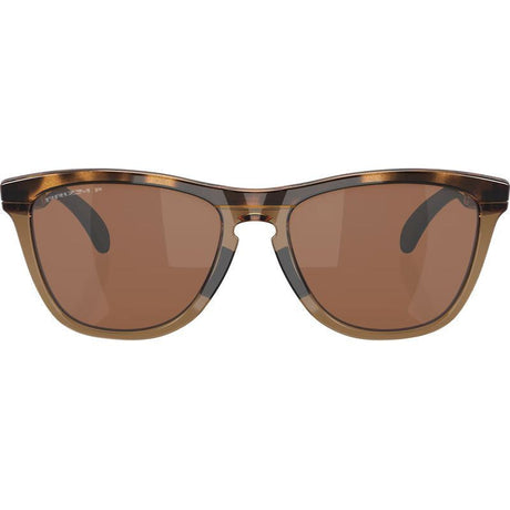 Oakley Frogskins Range Prizm Tungsten Polarised Lenses, Brown Tortoise/Brown Smoke Frame