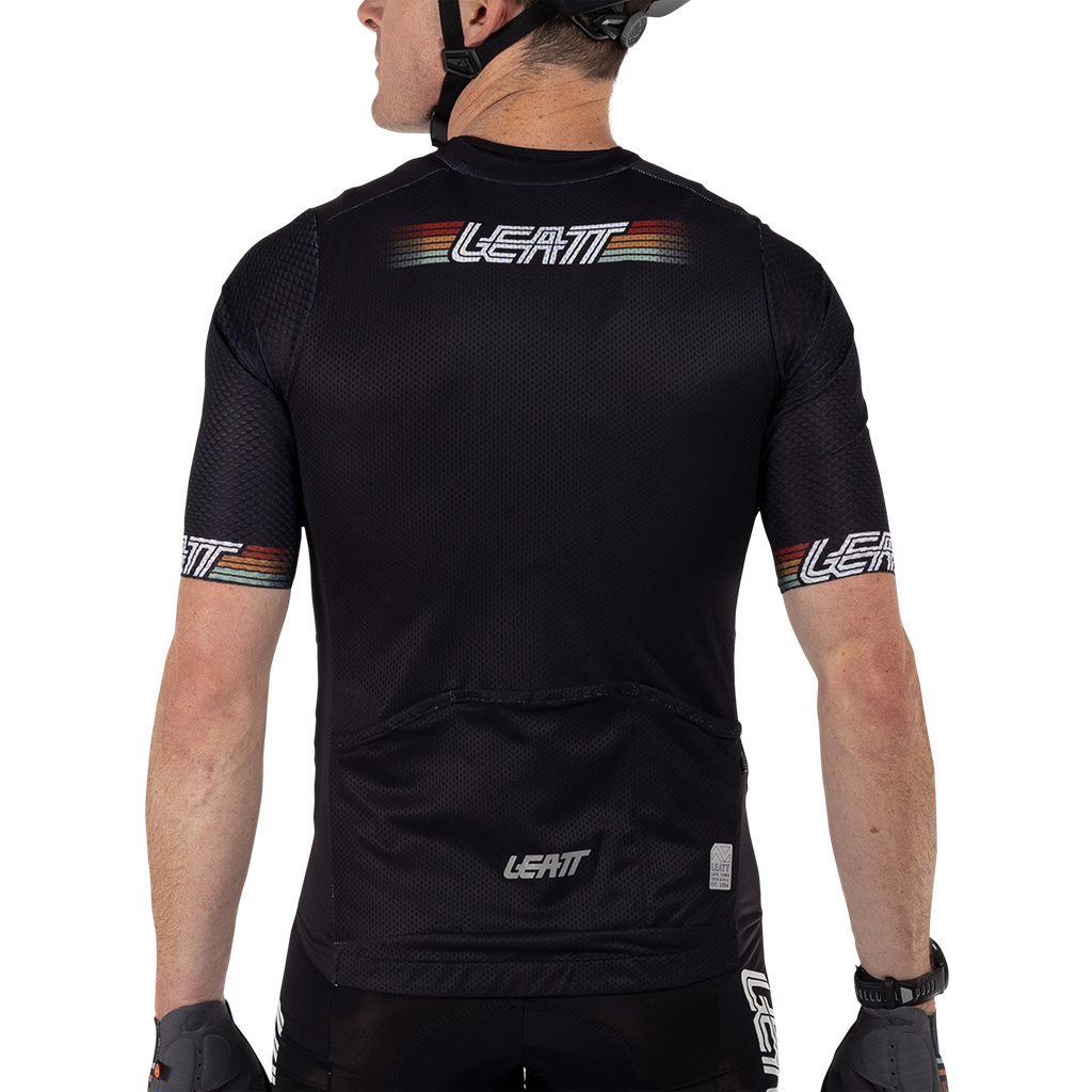 חולצת רכיבה קצרה גברים MTB Endurance 6.0 Black V25