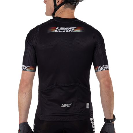 חולצת רכיבה קצרה גברים קרוס/גראבל MTB Endurance 6.0 Black V25