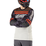 חולצת רכיבה ארוכה גברים MTB Gravity 4.0 Cream V25