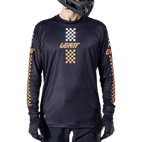 חולצת רכיבה ארוכה גברים MTB Enduro 4.0 Black V25