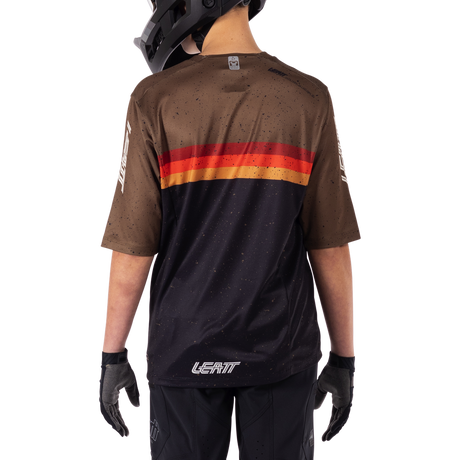 חולצת רכיבה קצרה ילדים MTB Enduro 3.0 Black Jr V25