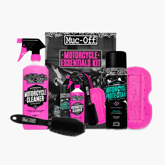 ערכת ניקוי טיפוח והגנה לאופנוע Muc-Off Essentials