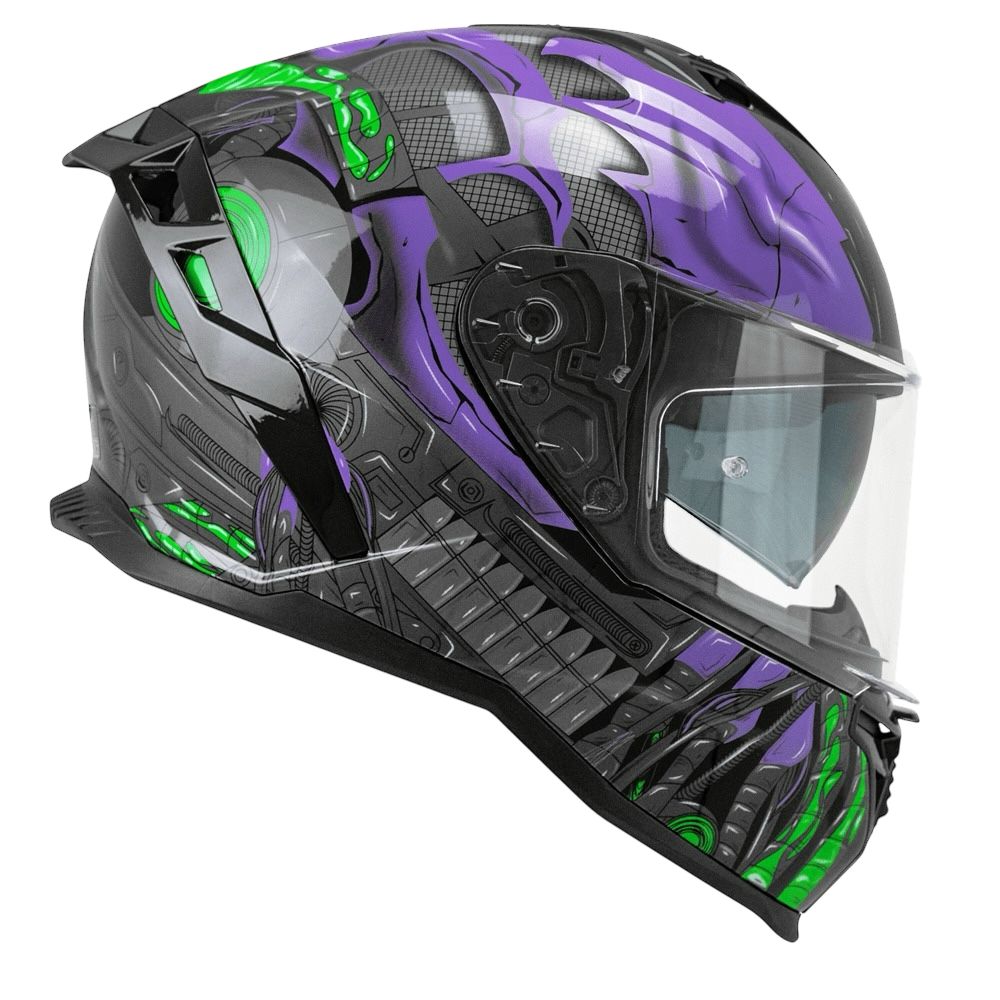 קסדת כביש CGM 363 SHOT שחור מבריק/סגול