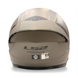 קסדת כביש 3/4  LS2 OF618 VERSO II SOLID חול אדמה