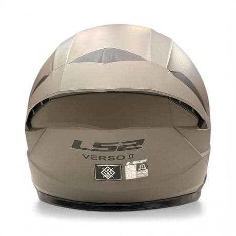 קסדת כביש 3/4 LS2 OF618 VERSO II SOLID חול אדמה - LS2