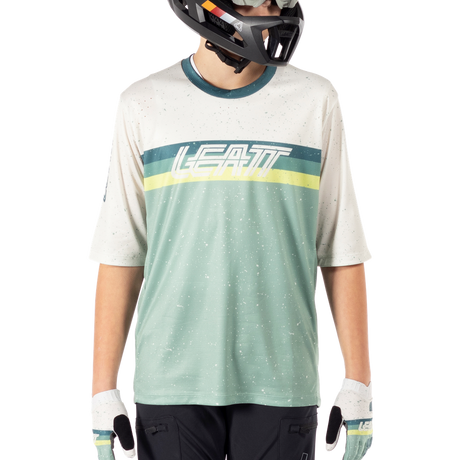 חולצת רכיבה קצרה ילדים MTB Enduro 3.0 Pistachio Jr V25