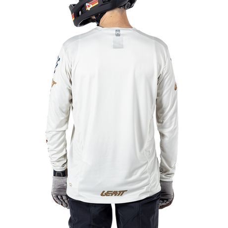 חולצת רכיבה ארוכה גברים MTB Enduro 4.0 Cream V25