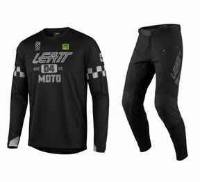 סט מכנס וחולצה Enduro 4.5 X-Flow Black - Leatt